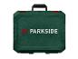 Donkergroene gereedschapskoffer met Parkside-logo