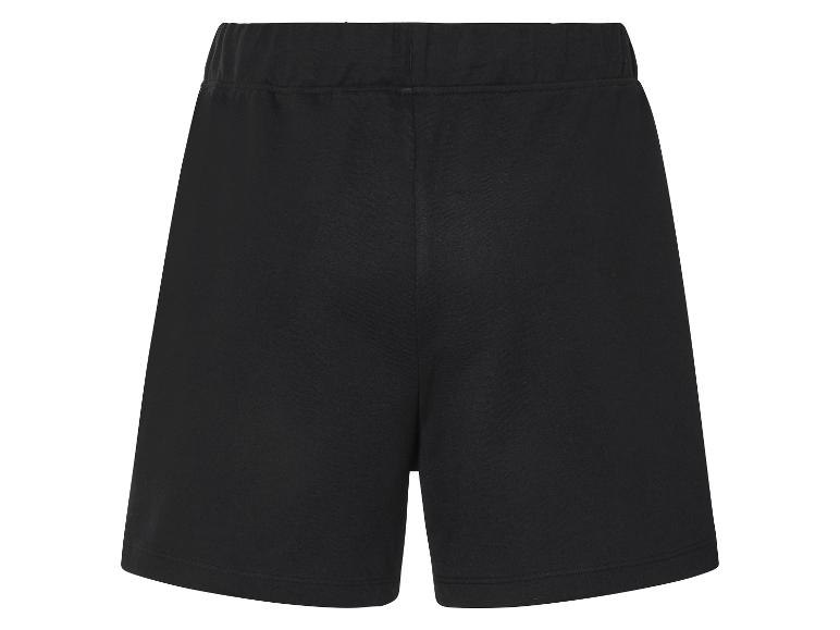 Zwarte katoenen jogging shorts.