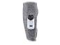 Grijze kniemassager met wit bedieningspaneel en knoppen voor warmte- en massagestanden.