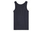 Een donkerblauwe tanktop.