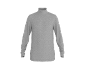 Heren grijs shirt met lange mouwen en colkraag