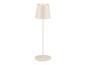 Beige minimalistische staande lamp.