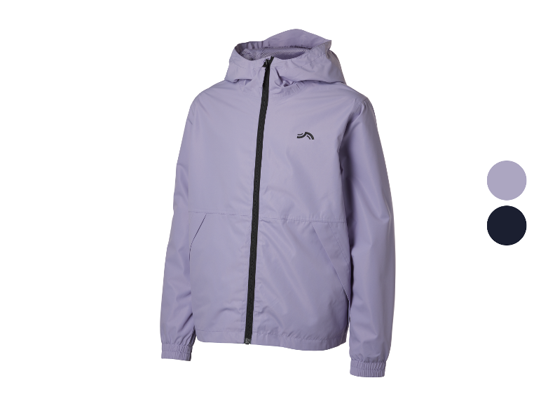 Meisjes hoodie, verkrijgbaar in lila en donkerblauw.