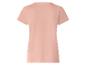 Perzikkleurig dames T-shirt, korte mouwen, achterkant