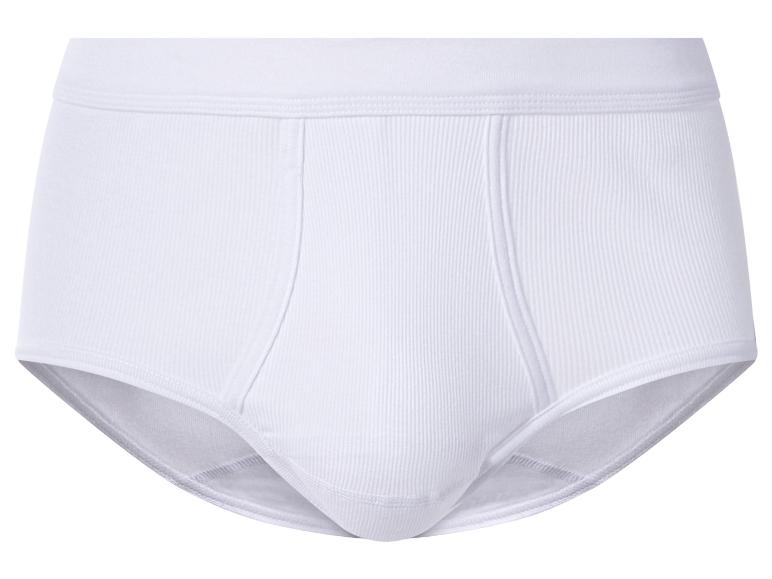 Witte geribbelde herenslip