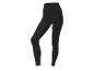 Dames zwarte geribbelde legging met hoge taille.