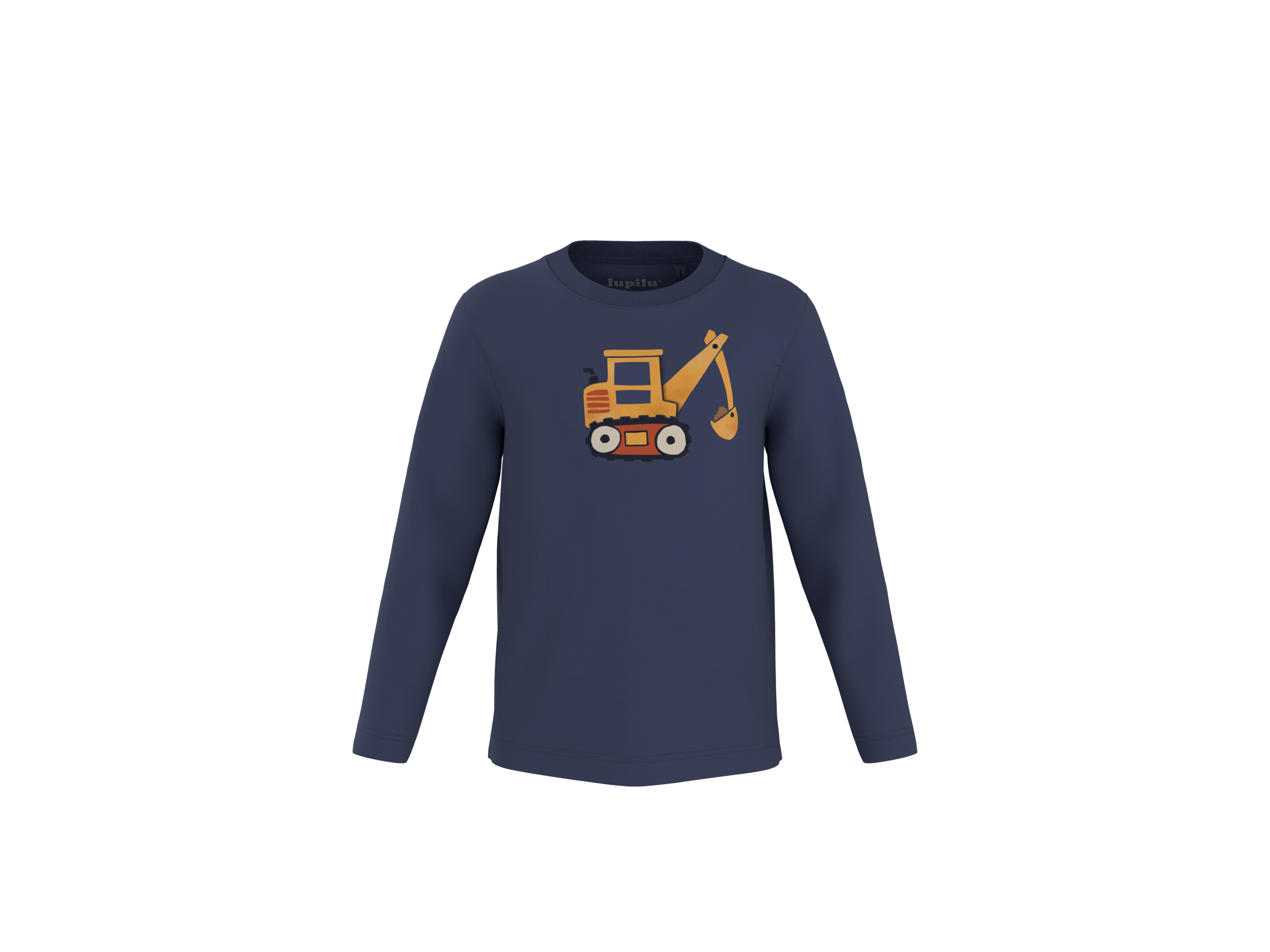 LUPILU Kinder longsleeve (Blauw, 122/128)