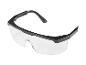 Transparante veiligheidsbril met zwart montuur