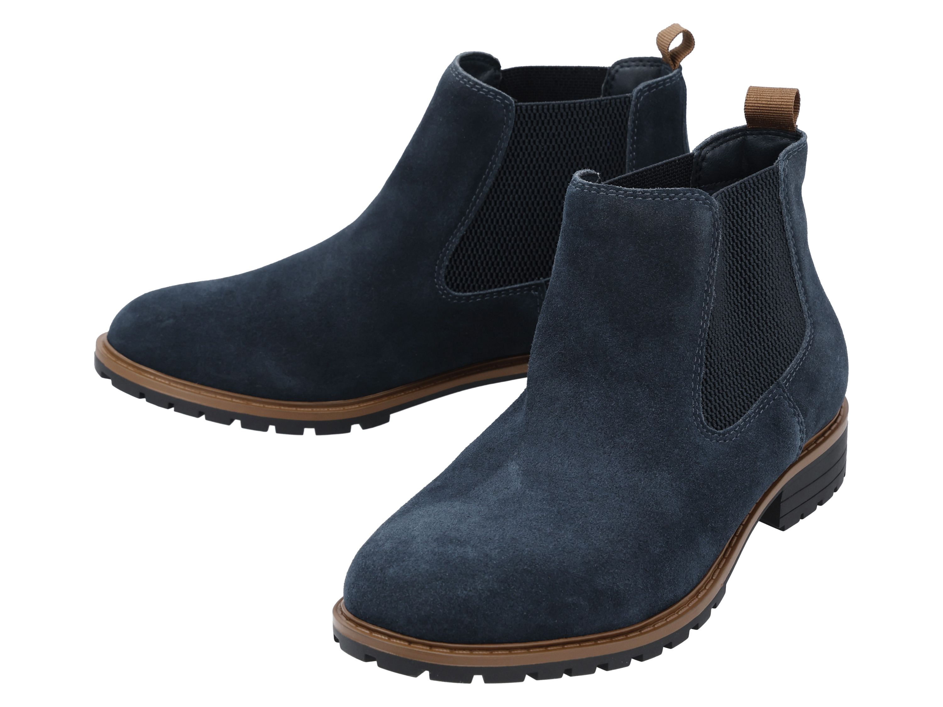 esmara Leren heren schoenen (Marineblauw, 42)