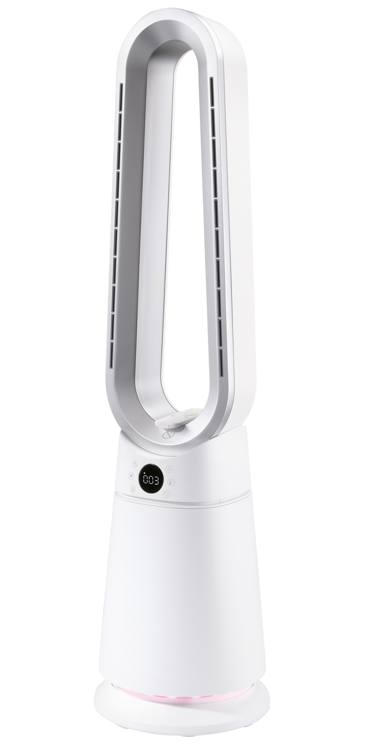 TRONIC Bladloze ventilatorkachel, met LED-verlichting (Wit)
