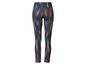 Zwarte leggings met een abstract print