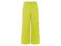 Wijde broek, limoengroene kleur.