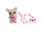 Pluche puppy met afstandsbediening en lichtgevende riem.