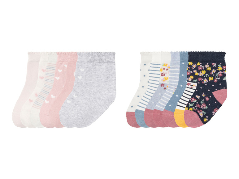 Ga naar volledige schermweergave: lupilu® Peuters meisjes sokken, 7 paar, met bio-katoen - afbeelding 1