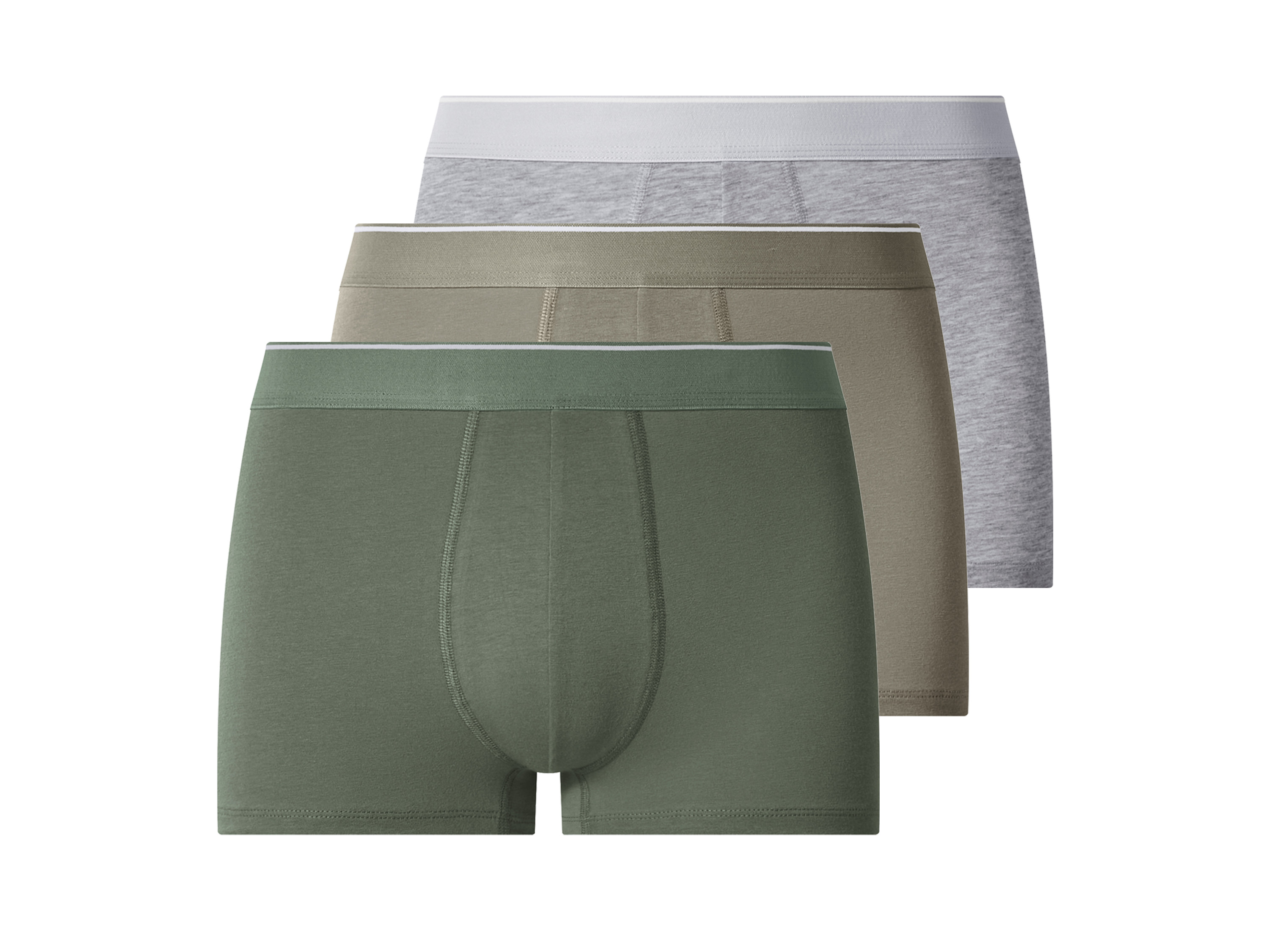 ESMARA MEN Set van 3 heren boxers (groen/grijs, XL)