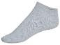 Grijze korte katoenen sokken.