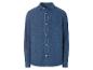 Lang mouw denim overhemd, blauwe kleur.