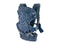 Infantino baby draagzak, blauwe bloemenprint, voor baby's.