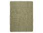 Olijfgroene rechthoekige badmat met een gestructureerd oppervlak