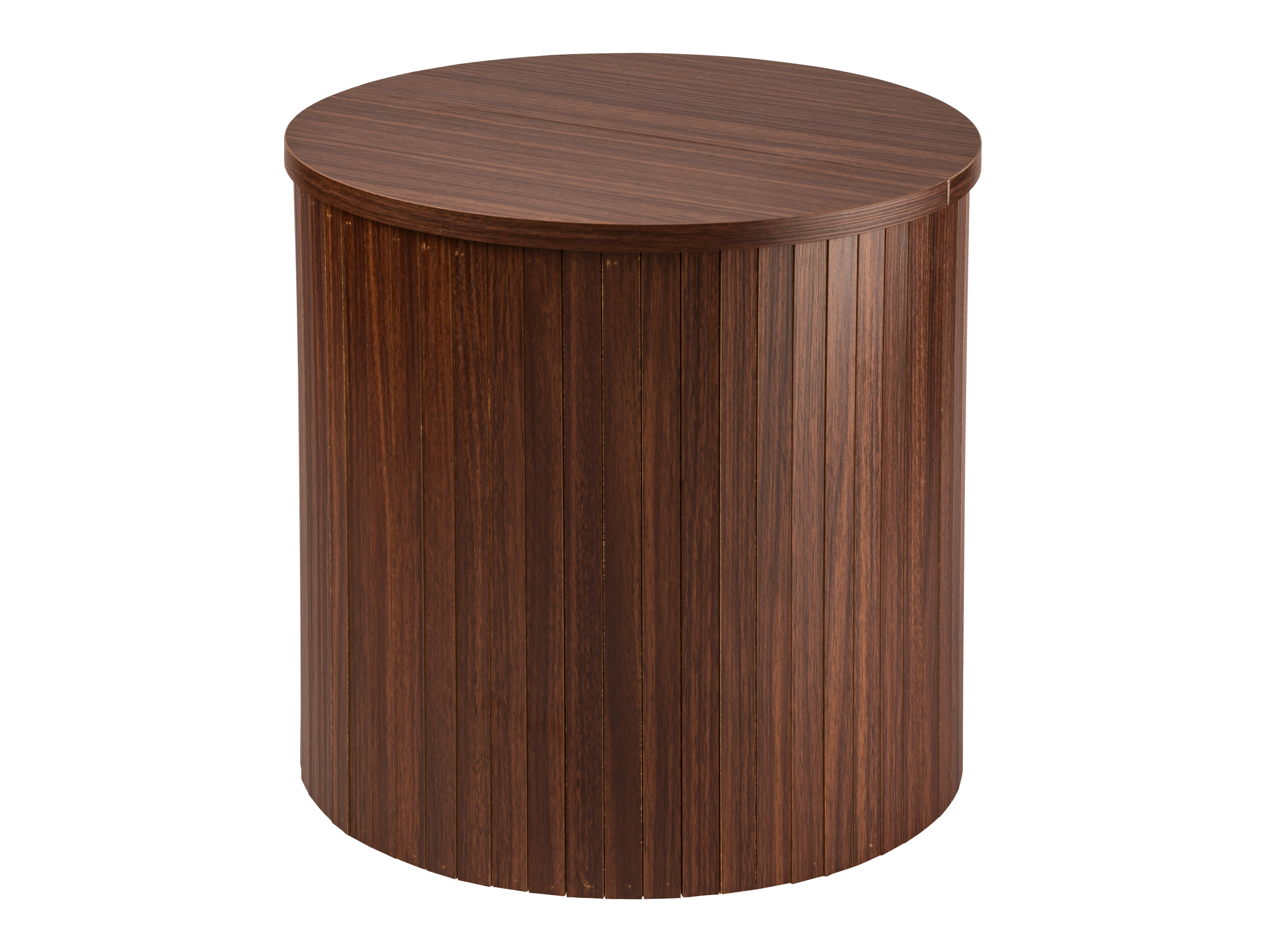 LIVARNO Bijzettafel, Ø39 x 37 cm, met opbergruimte (Walnoot)