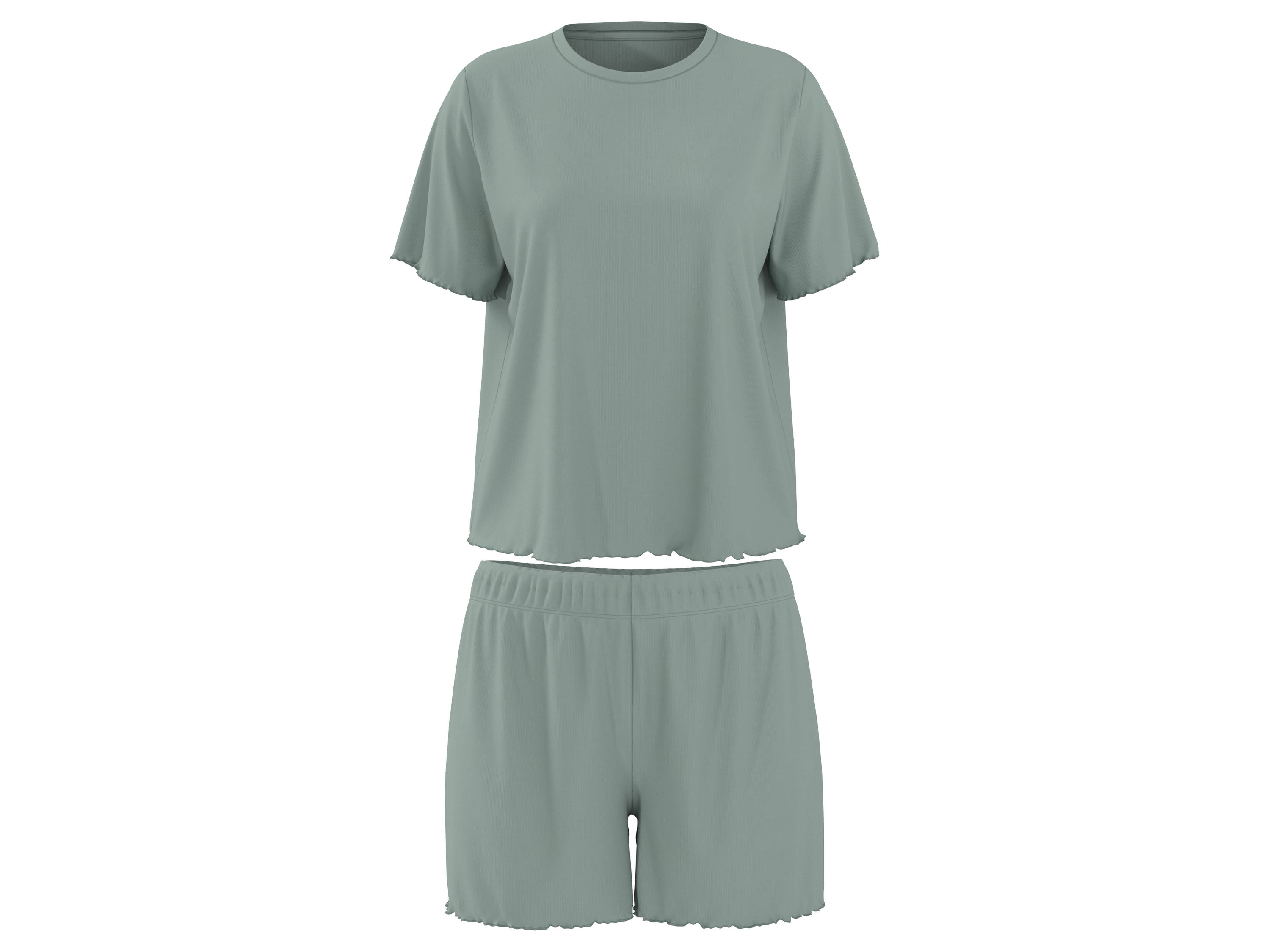 esmara Korte dames pyjama (Groen, XL (48/50))