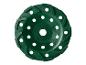 Een groene slijpschijf met gaten.