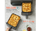 Heteluchtfriteuse met twee manden vol friet, toont de 'Sync Cook'-functie en capaciteit.