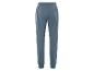 Blauwe joggingbroek met elastische tailleband.