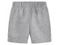 Grijze kinder sweatshorts met elastische tailleband.