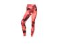 Rode dames sportleggings met een abstract patroon.
