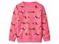 Roze sweatshirt met kersttekkelprint