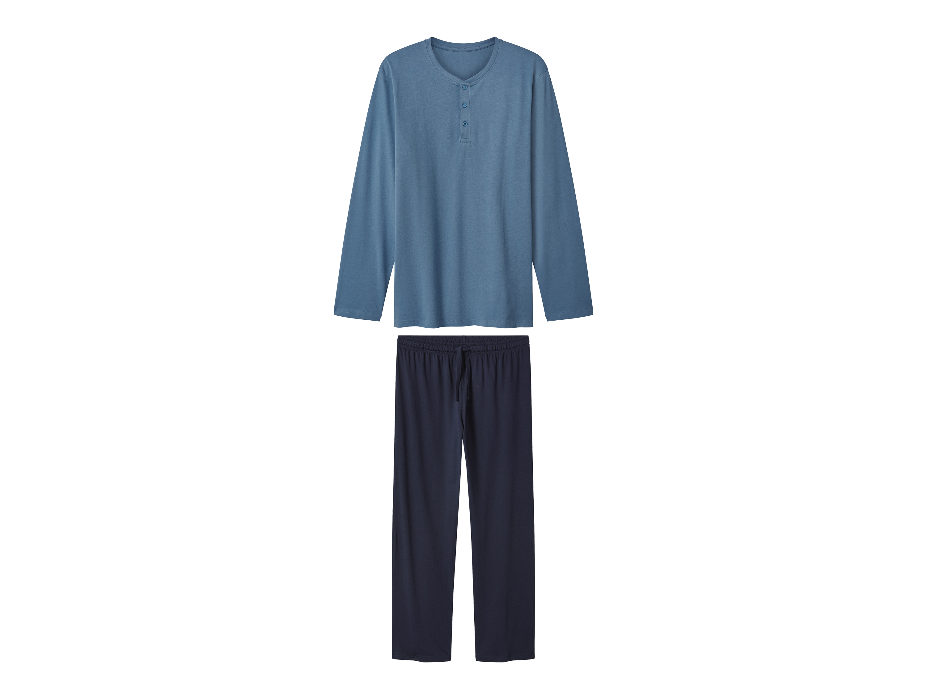esmara Men Heren pyjama (Blauw/donkerblauw, M)