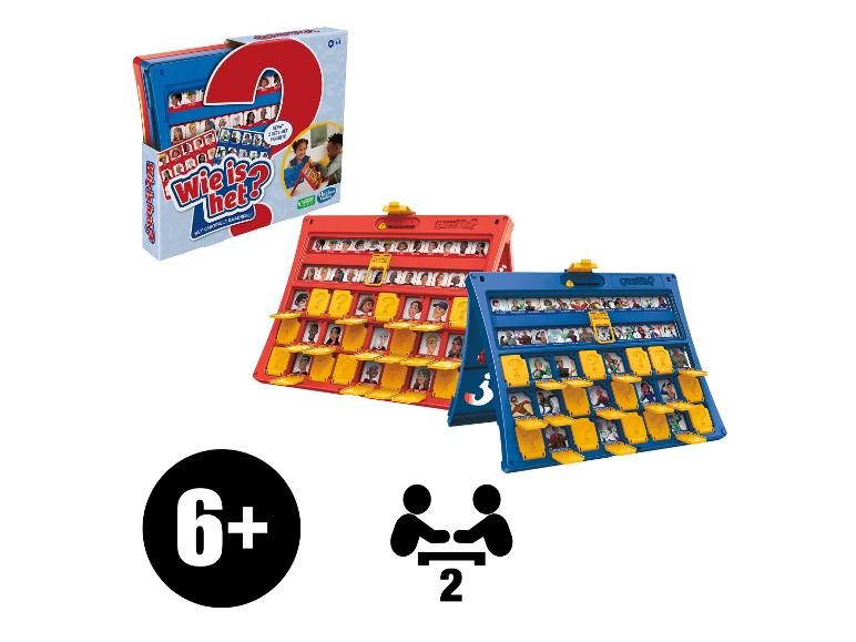 Hasbro Wie is het? bordspel voor kinderen vanaf 6 jaar.
