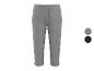 Grijze capri joggingbroek met trekkoord, verkrijgbaar in grijs en zwart.