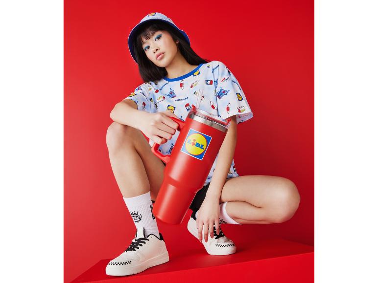 Rode Lidl thermosbeker en Lidl t-shirt: kleding en accessoires.