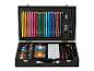 Crelano kunstset met kleurpotloden, oliekrijt, aquarellen, penselen en accessoires.