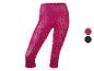 Zwarte en roze leggings met luipaardprint.