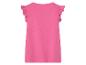 Roze meisjesjurk met ruffles.