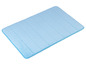 Blauwe badmat met ribbels