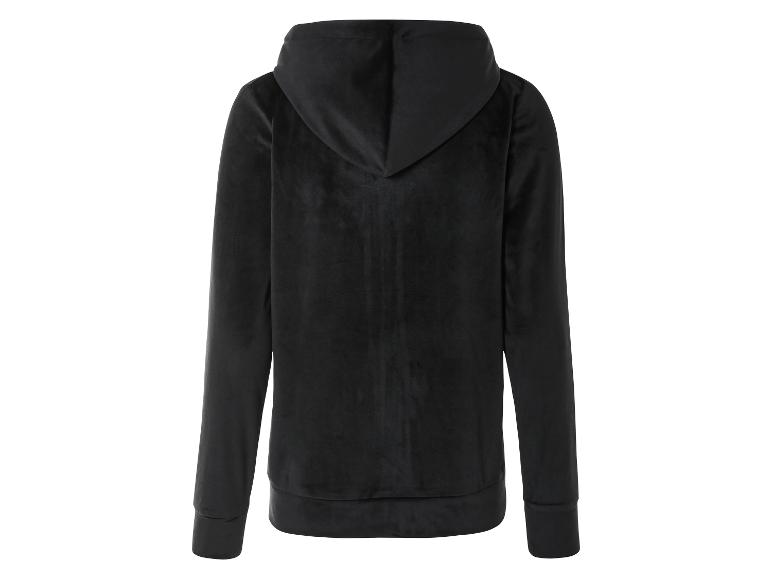 Zwarte hoodie met lange mouwen.