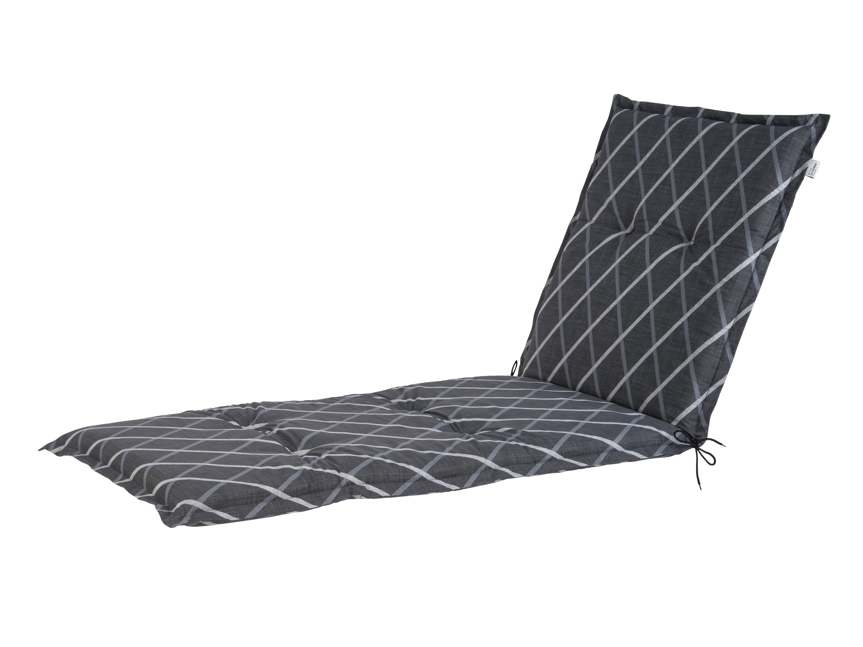 LIVARNO Ligbedkussen Valencia/Miami 187 x 58 cm (Antraciet/gestreept)