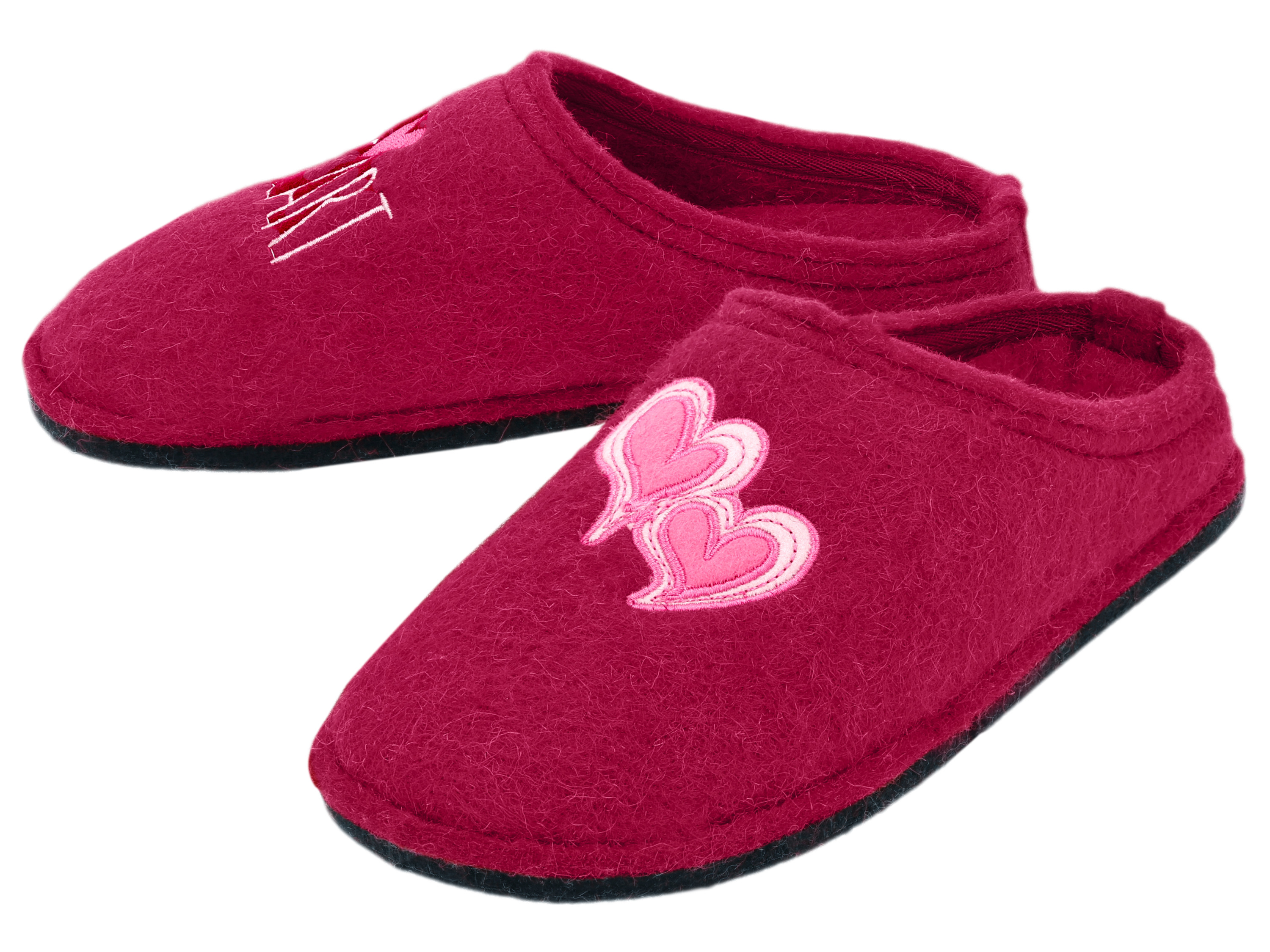 Esmara vilt sloffen voor dames - roze