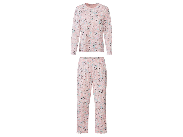 esmara Dames pyjama (XS (32-34), Roze bloemen)