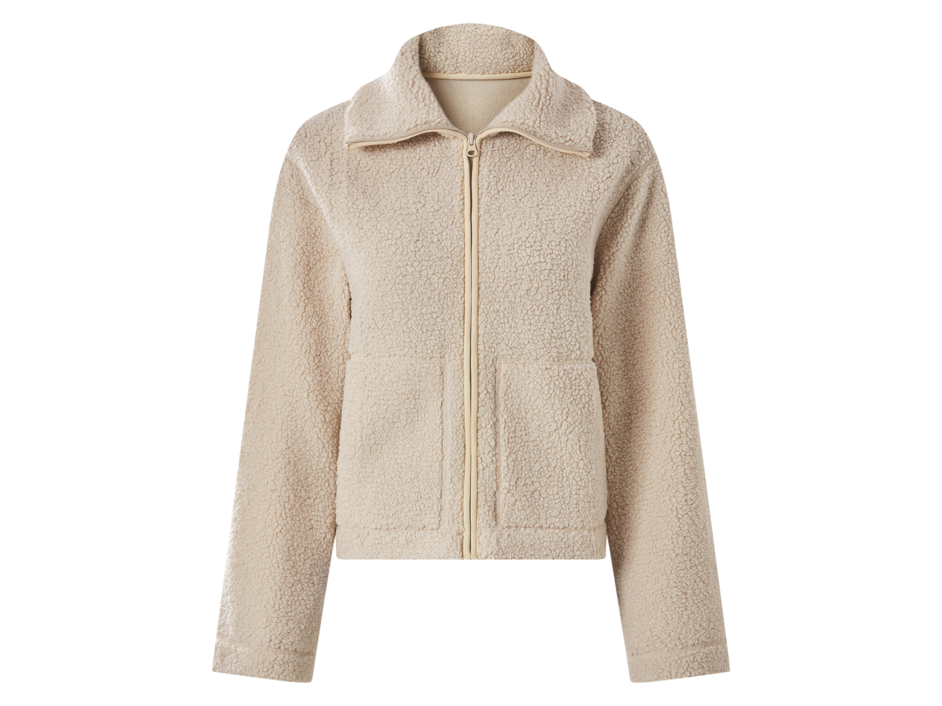 ESMARA Dames teddyfleece jas (Beige, S (36/38))
