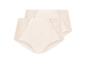 2-pack huidkleurige high-waist slips met kanten inzetstukken
