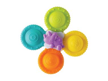 Badspeelgoed siliconen pop-up spinner, met zuignap