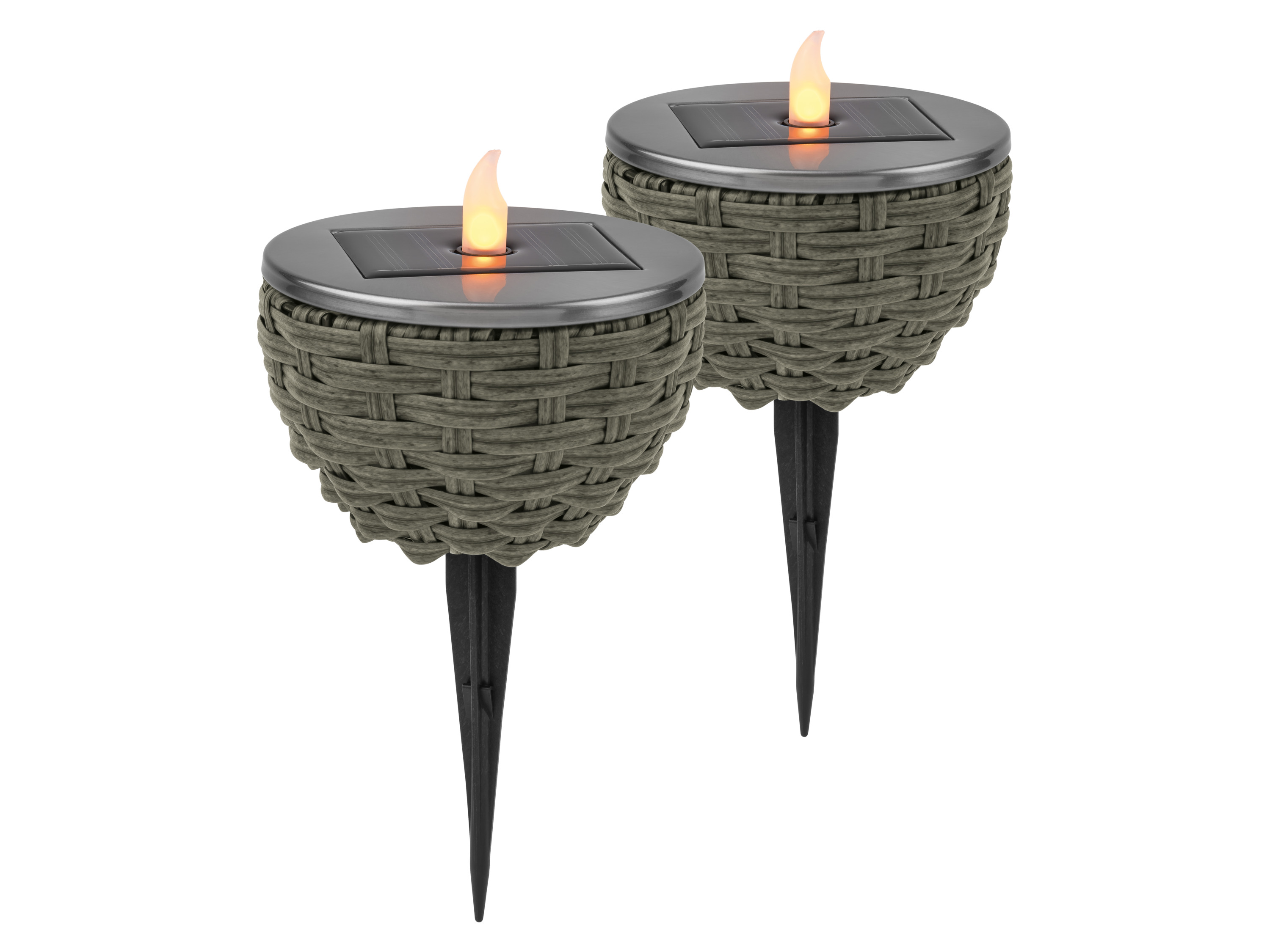 LIVARNO Solar tuinlamp (LED-lamp op zonne-energie 2 stuks)