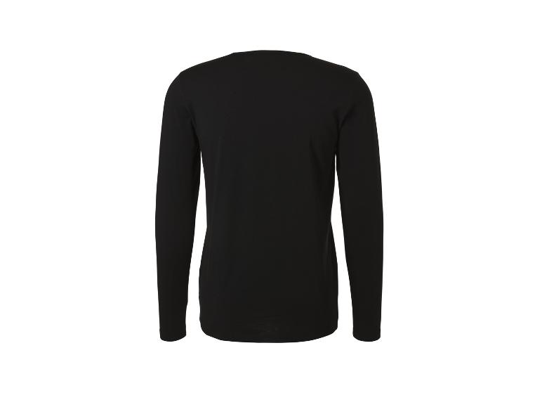 Zwart dames shirt met lange mouwen, achterkant