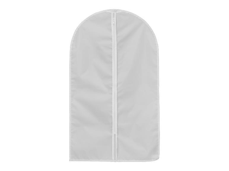 Witte kledinghoes met ritssluiting