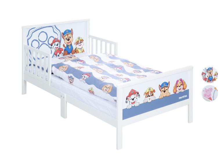 Wit Paw Patrol peuterbed met bijpassend beddengoed.